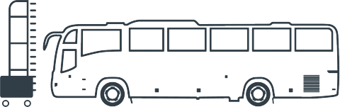 Icone monobrosse bus