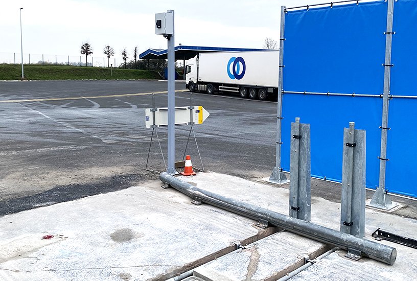 Système de lavage châssis installé sur le site STEF de Caen par ID WASH