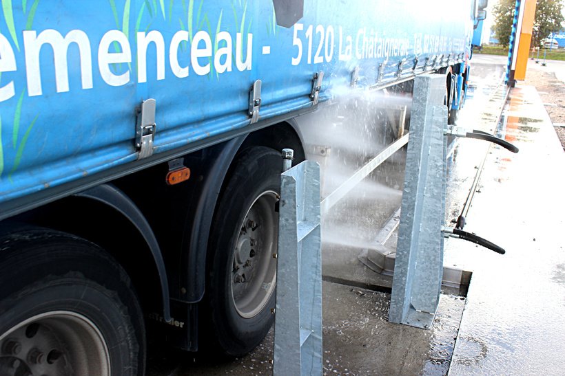 Lavage poids lourds rouleau nettoyage transports piejac maingret