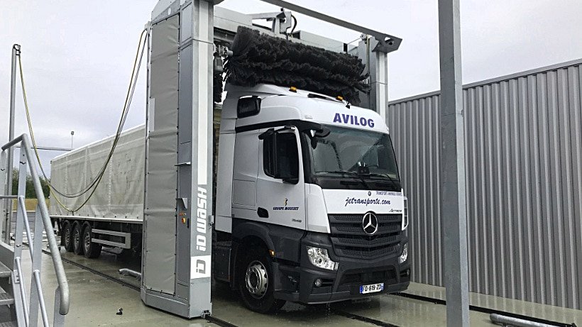 Exemple de comment laver son poids lourd avec une station de nettoyage ID WASH dédiée au camion