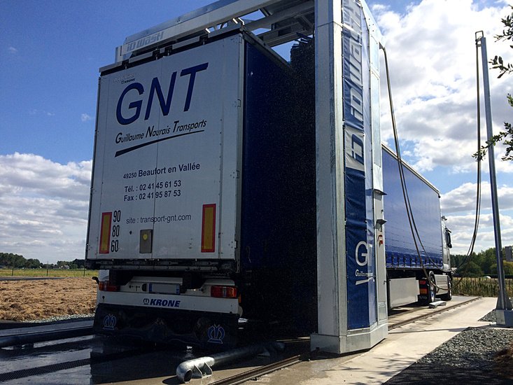 Portique lavage autocar poids lourd camion transports gnt