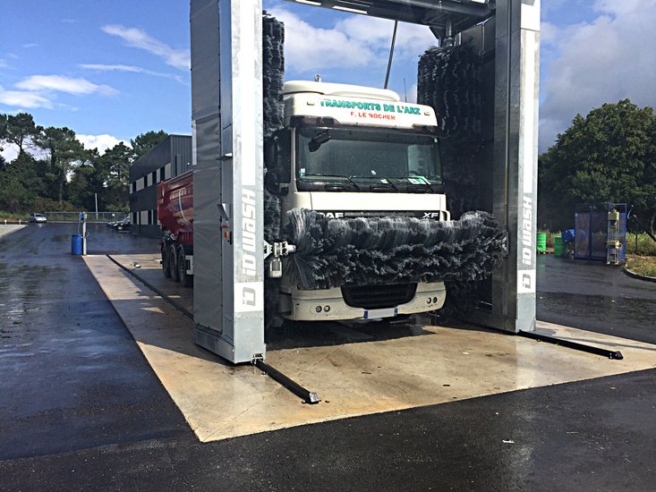 Portique lavage camion transports de l'arz