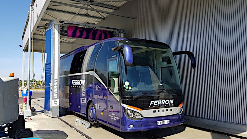 station de lavage bus