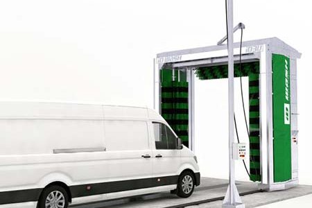 Station de lavage utilitaire pour laver les camionnettes et fourgons